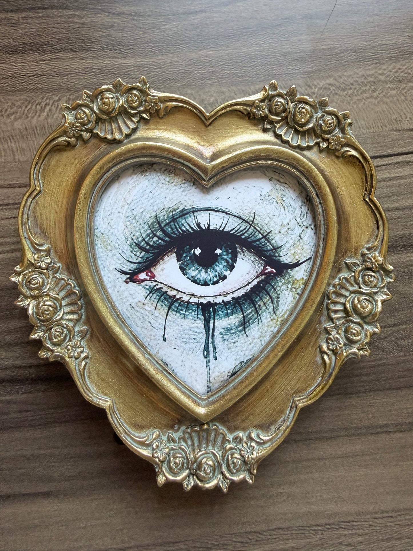 Original Framed Watercolour Eye Illustration