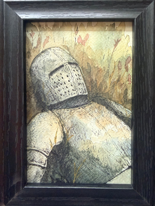 "To Avalon" Original Watercolour Painting Framed