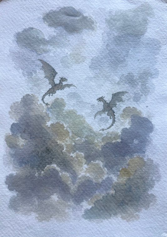 "Lok,Vah,Koor " Original Watercolour Illustration A5