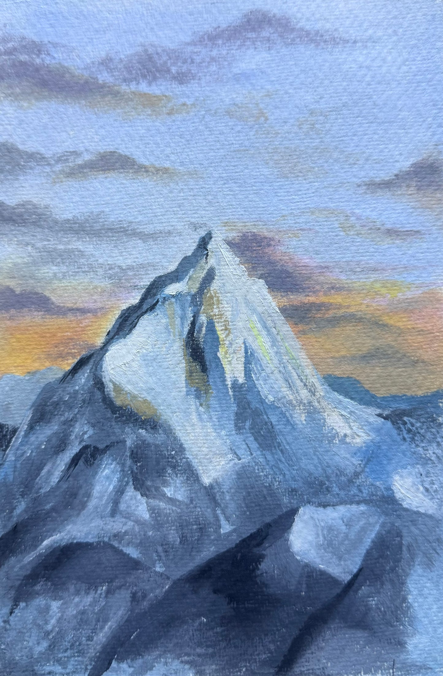 "Throat of the World" Original Watercolour Illustration A5