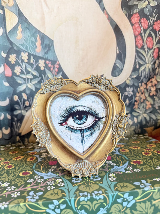 Original Framed Watercolour Eye Illustration