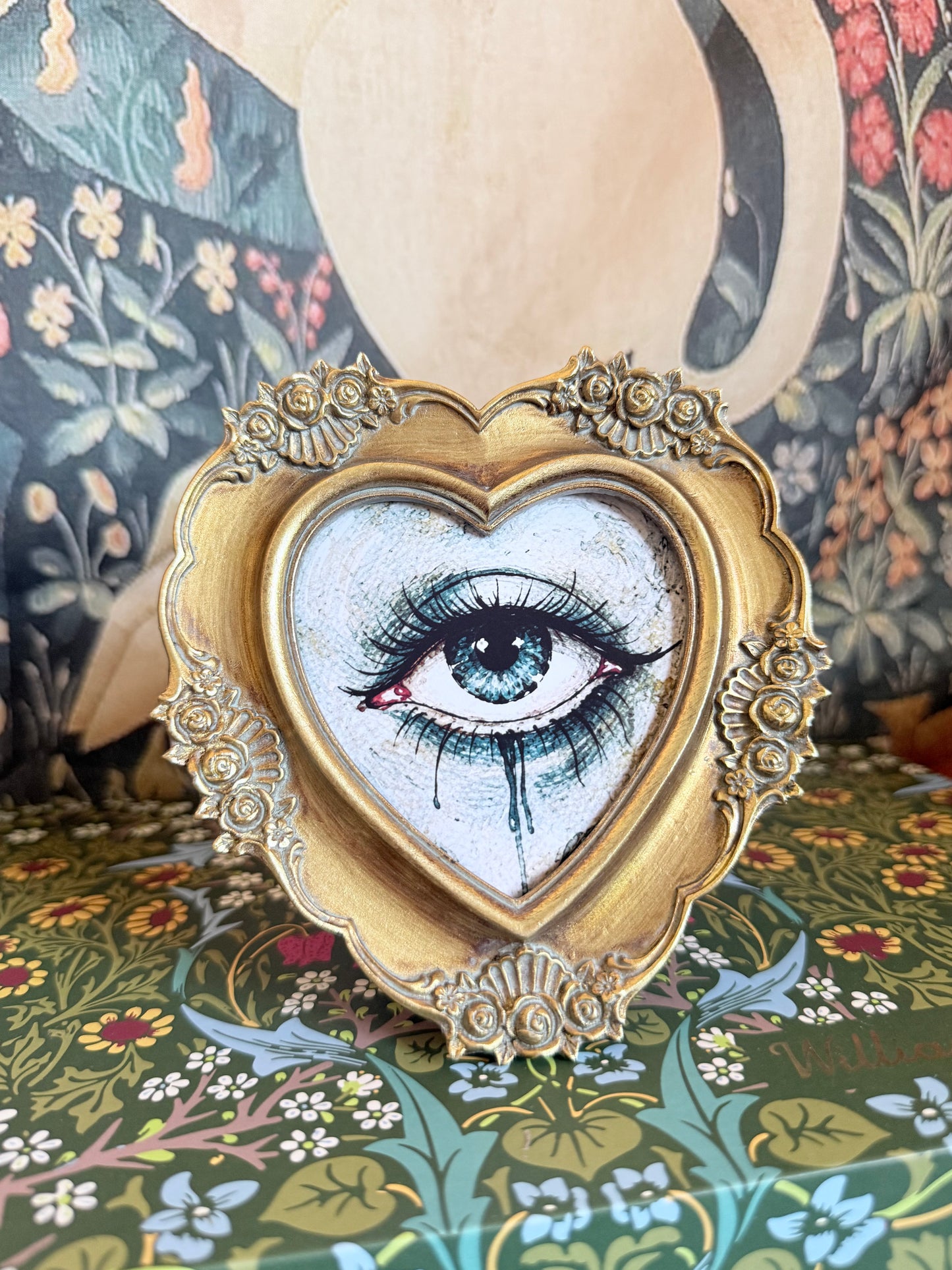 Original Framed Watercolour Eye Illustration