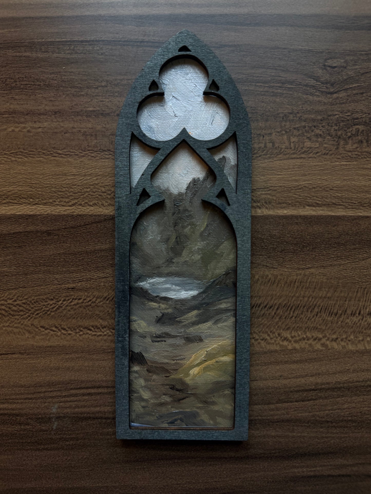 Framed Landscape Original Oil Painting